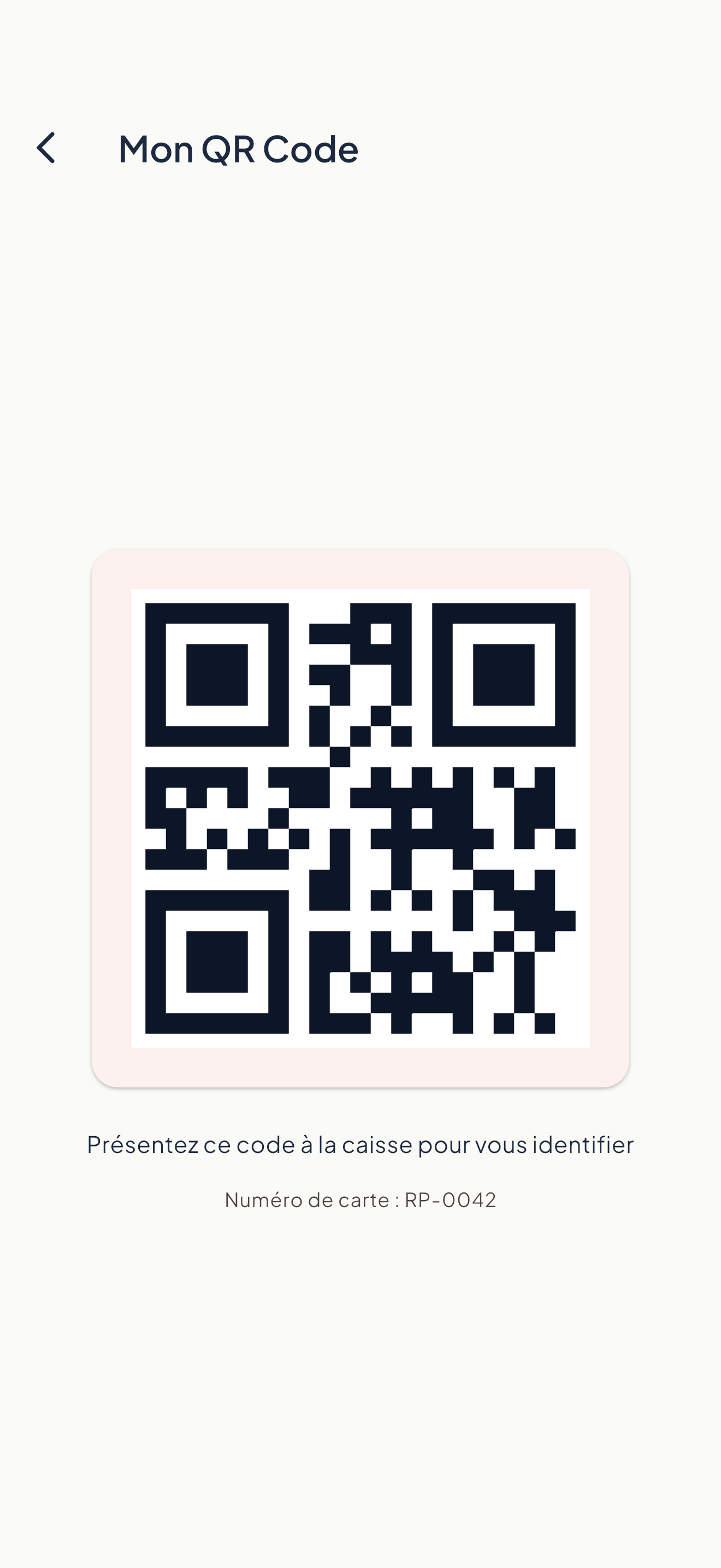 QR code de passage